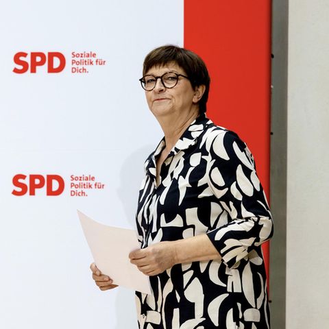 Saskia Esken, Co-Vorsitzende der SPD, im Willy-Brandt-Haus in Berlin