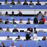 Pressetribüne im Dortmunder Signal Iduna Park