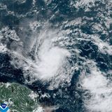 Hurrikan Beryl vom Satelliten aus gesehen