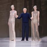 Giorgio Armani nach Modenschau