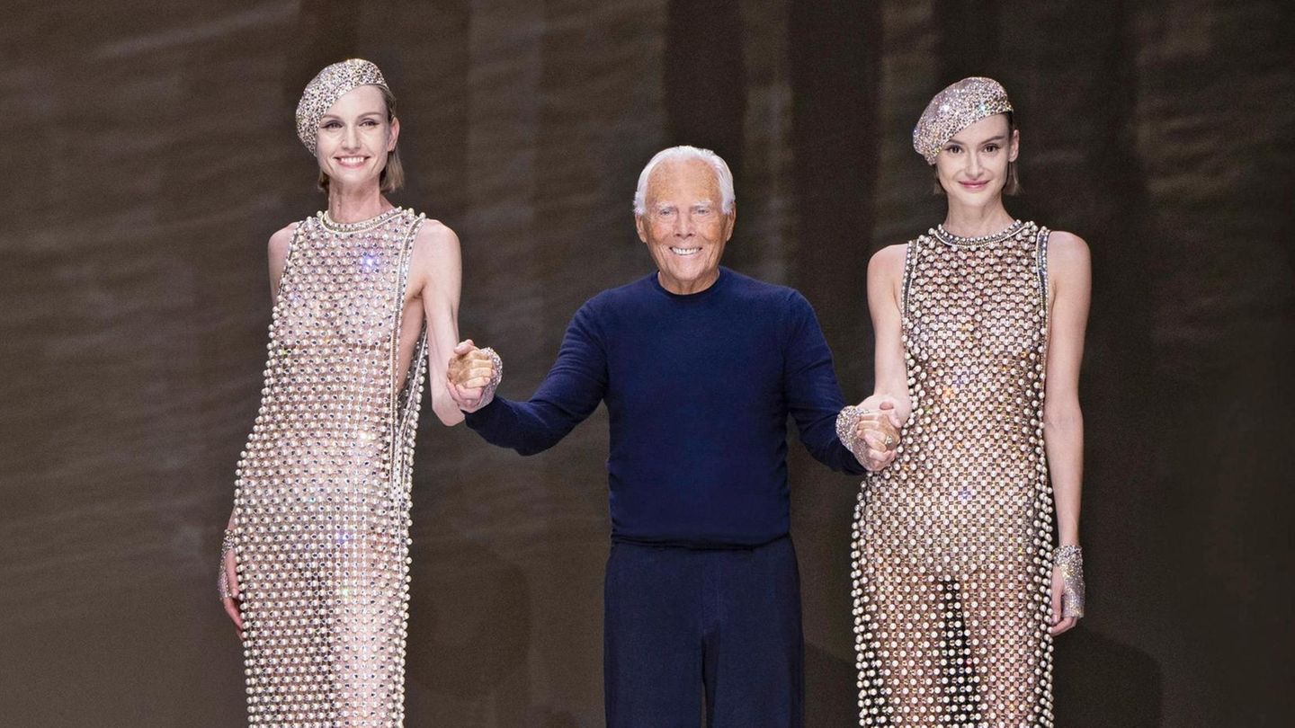 Giorgio Armani nach Modenschau