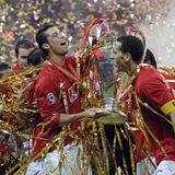 Manchester war die Stadt seines sportlichen Durchbruchs: Unter anderem wurde er dreimal mit dem Team Meister, einmal Klub-Weltmeister und gewann 2008 die Champions League (im Bild). Besonders dieses Jahr war ein äußerst erfolgreiches für ihn