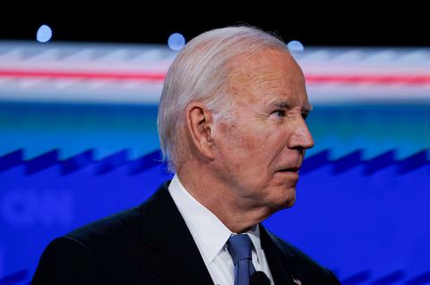 US-Präsident Joe Biden bei der TV-Debatte gegen Donald Trump