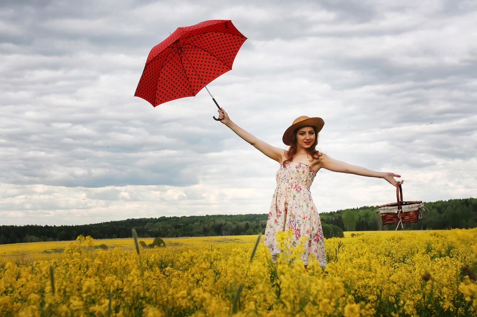 Kalter Sommer: Blumenkleid Kalter Sommer: Blumenkleid