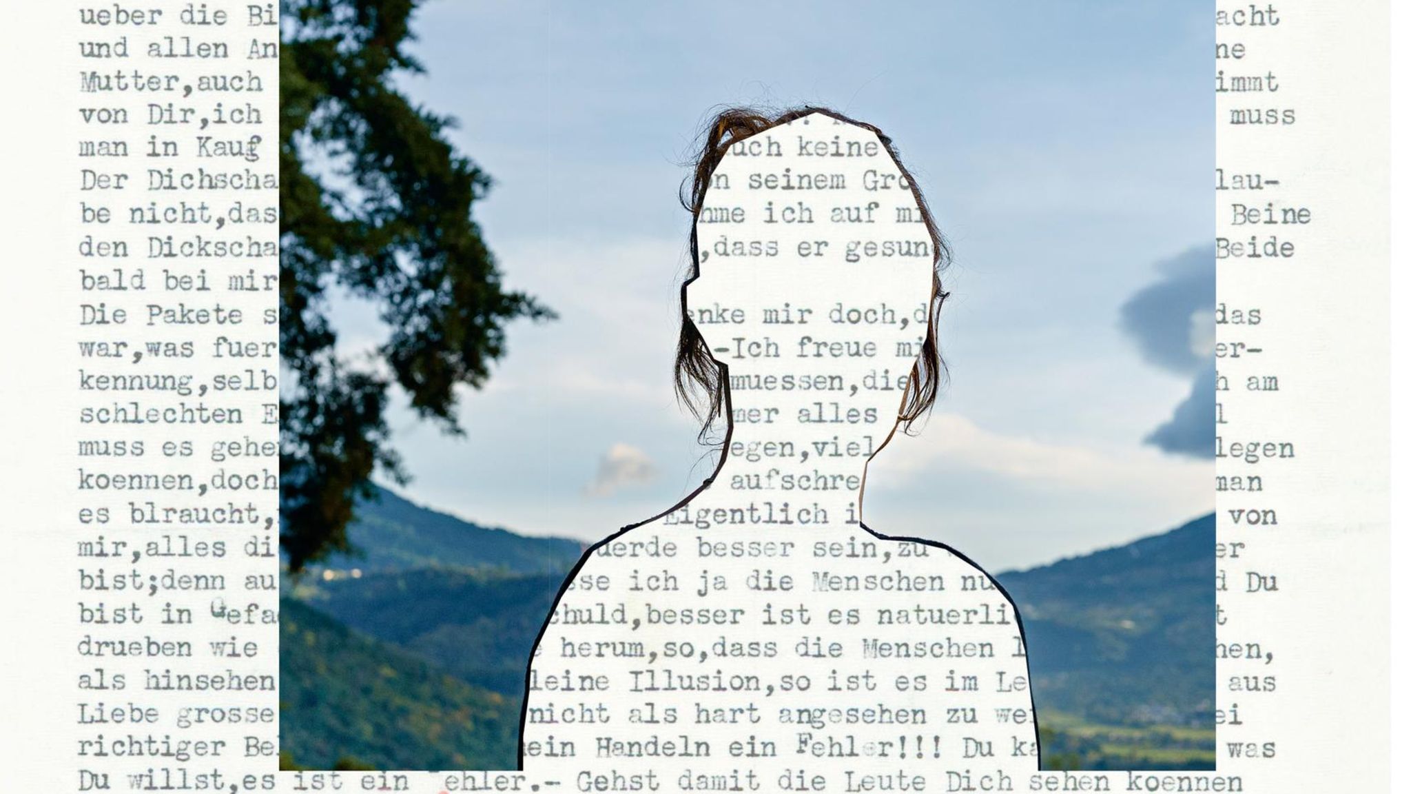 Ein Foto, aus dem Anna Riedel ausgeschnitten wurde, liegt auf einem Brief