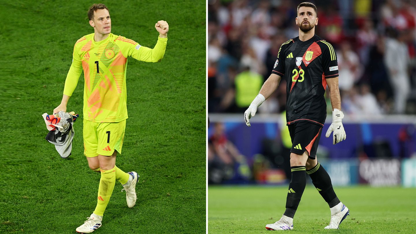 Was Manuel Neuer seinem Gegenüber Unai Simon von Athletic Bilbao voraushat: Er hat mit 38 Jahren deutlich mehr Erfahrung, viel mehr Titel und genießt beim Gegner (vielleicht) mehr Respekt. Zur EM kam er rechtzeitig wieder in Form. Dafür ist Simon deutlich jünger und auf der Linie Weltklasse. Aber nicht jeder hält ihn in Spanien für die klare Nummer eins, so wie es der spanische Nationaltrainer Louis de la Fuente tut. Im Spiel mit dem Ball kann Simon ein Risikofaktor sein.  Fazit: Leichter Vorteil Deutschland