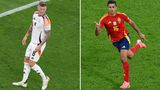 Das Duell der Giganten: Beide sind mit ihrer Passsicherheit und Spielintelligenz zentrale Spieler ihrer Teams. Rodri ist dynamischer und zweikampfstärker, während Kroos für diese Aufgaben im defensiven Mittelfeld Robert Andrich an der Seite hat. Dennoch sind beide in etwa gleichstark einzuschätzen.  Fazit: ausgeglichen