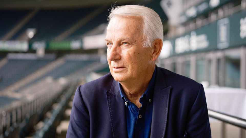 Rainer Bonhof im Borussia-Park in Mönchengladbach