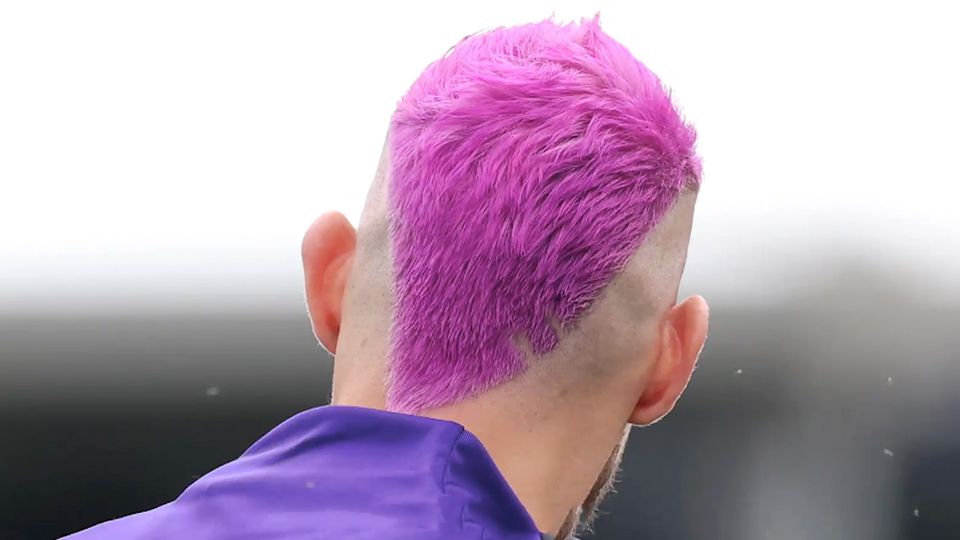 DFB star Robert Andrich hair pink DFB star Robert Andrich dyes his hair pink