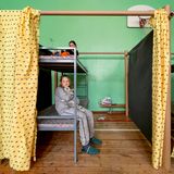 Flüchtlingsunterkunft für ukrainische Familien in Polen