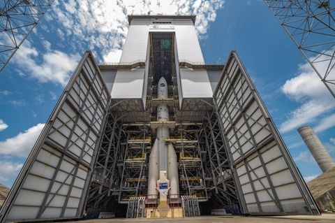 Auf dem europäischen Weltraumbahnhof in Französisch-Guayana startet die Ariane 6