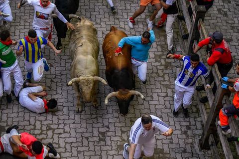 Stierhatz in Pamplona