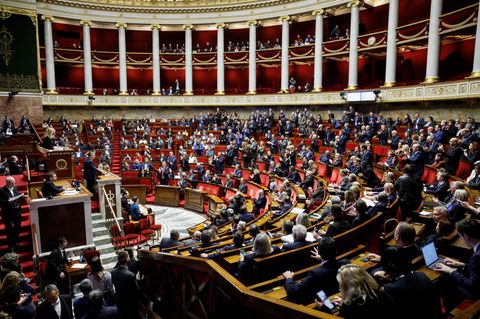 die Nationalversammlung in Paris