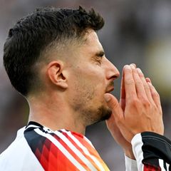 Kai Havertz beim Spiel gegen Spanien nach einer vergebenen Torchance
