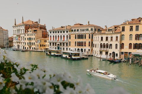 Der Canal Grande, fotografiert aus dem Palazzo von Contessa Ketty Alverà in Venedig