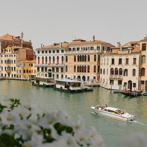 Der Canal Grande, fotografiert aus dem Palazzo von Contessa Ketty Alverà in Venedig