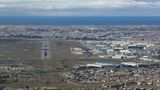 Der Flughafen von Kapstadt aus der Luft fotografiert