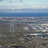 Der Flughafen von Kapstadt aus der Luft fotografiert
