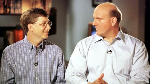 Im Jahr 2000 war Microsoft-Gründer Bill Gates der reichste Mensch der Welt – und machte Steve Ballmer (rechts) zu seinem Nachfolger