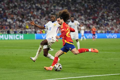 Marc Cucurella im Spiel Spanien Frankreich