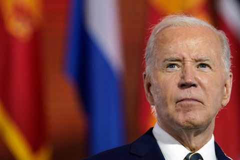 US-Präsident Joe Biden auf dem Nato-Gipfel in Washington