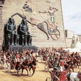 Dreharbeiten für "Die zehn Gebote"