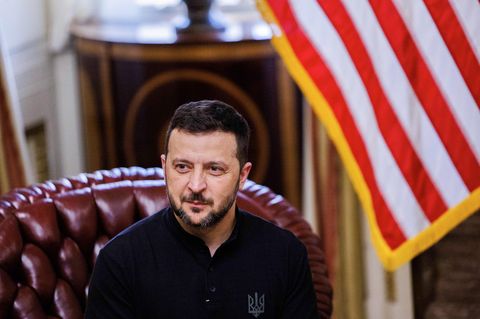 Auch Ukraines Präsident Wolodymyr Selenskyj reiste zum Nato-Gipfel nach Washington D.C.
