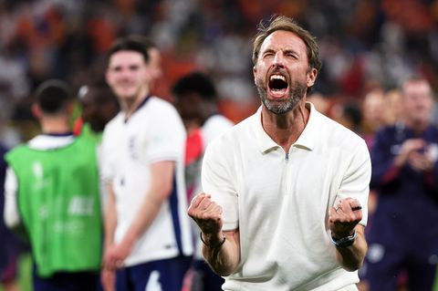 Da kann Englands Trainer Gareth Southgate trotz aller Kritik jubeln: Seine Three Lions stehen im Finale der EM 2024