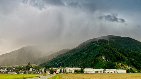 Schöner Anblick mit gefährlichen Folgen: Ein Hagelgewitter zieht über Süddeutschland hinweg