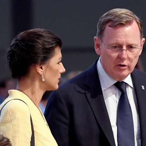 Damals Parteigenossen, heute politische Gegner: Sahra Wagenknecht und Bodo Ramelow im Jahr 2018
