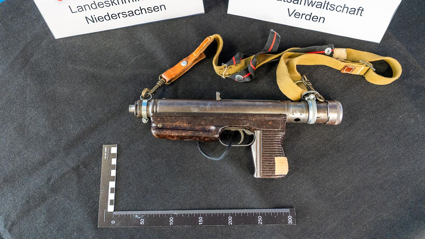 Eine tschechische Maschinenpistole vom Typ Samopal vz. 48