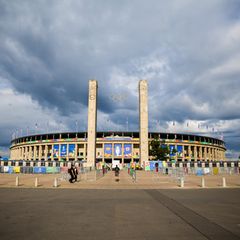 Am Abend werden sich hier zahlreiche Fans tummeln, wenn Spanien und England im EM-Finale aufeinandertreffen