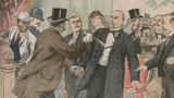 Farbige Darstellung des Schusses auf William McKinley