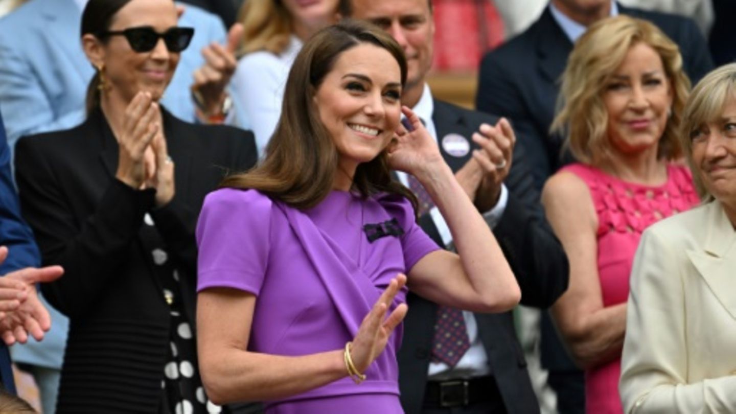 Prinzessin Kate mit Jubel und Applaus bei Wimbledon-Finale in London begrüßt