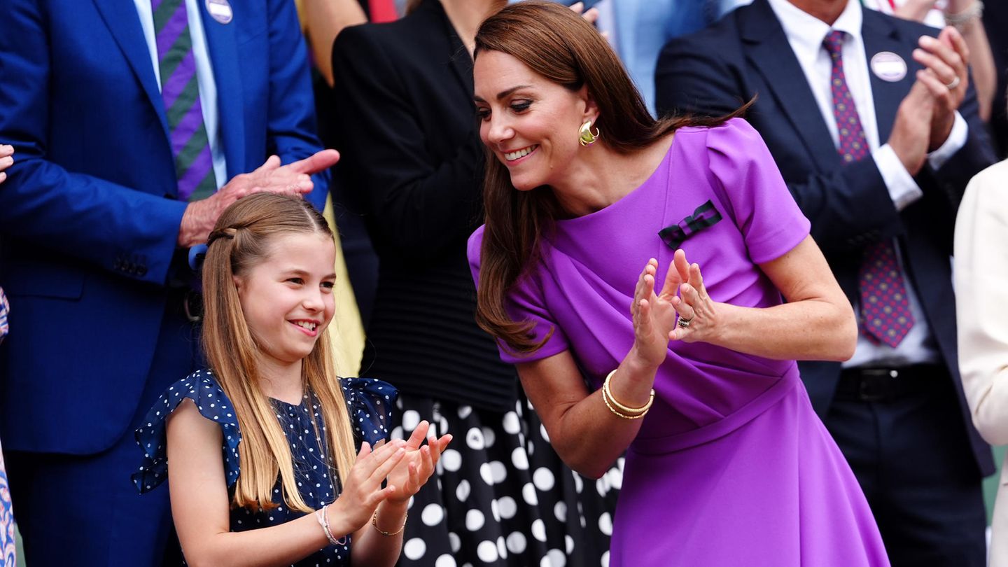 Tennisturnier: Prinzessin Kate strahlt mit Tochter Charlotte in Wimbledon