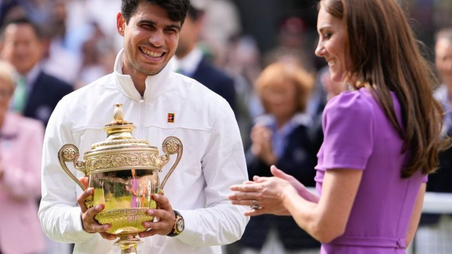 Tennis: Pokal von Prinzessin Kate - Alcaraz triumphiert in Wimbledon