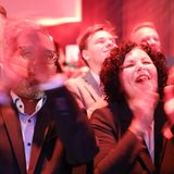 BSW-Abgeordnete jubeln nach dem Europawahl-Ergebnis