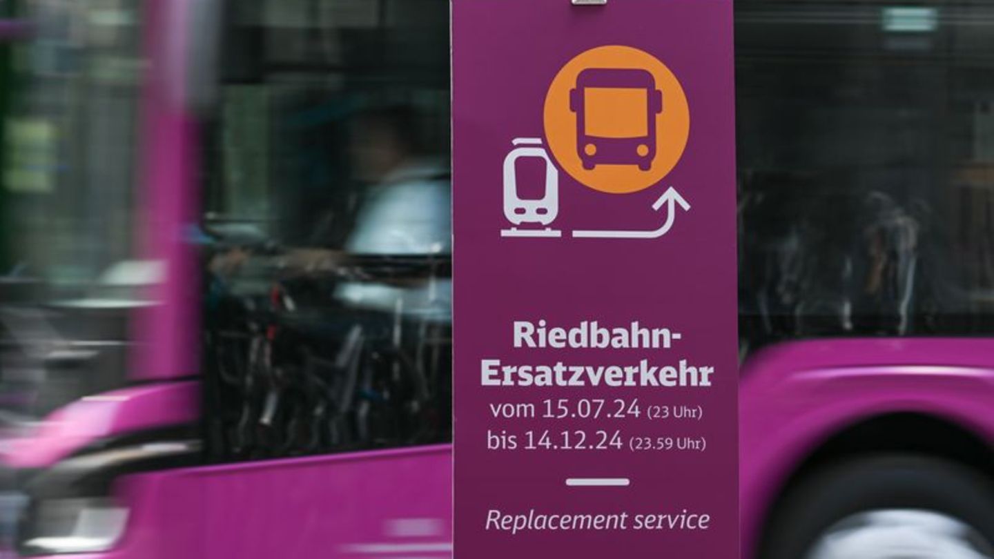 Bahn-Sanierung: Riedbahn-Ersatzverkehr läuft planmäßig an