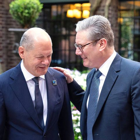 Bundeskanzler Olaf Scholz und der britische Premier Keir Starmer