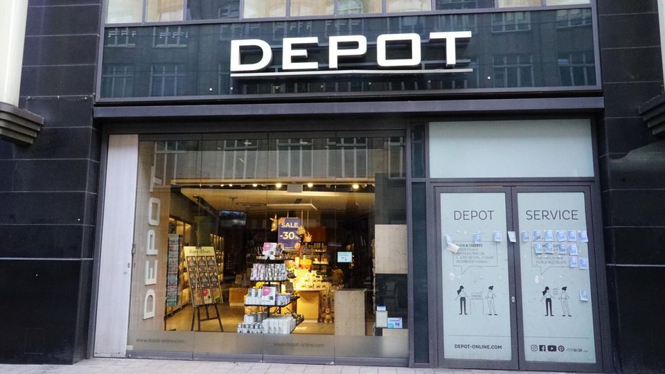 Depot-Filiale in der Hamburger Innenstadt