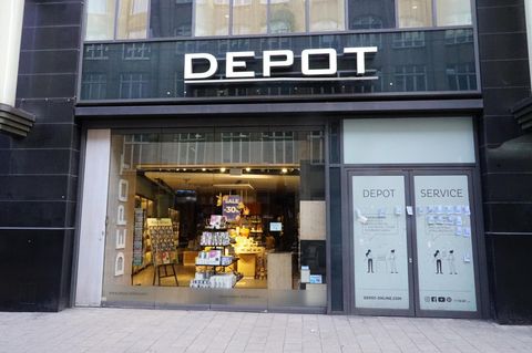 Depot-Filiale in der Hamburger Innenstadt