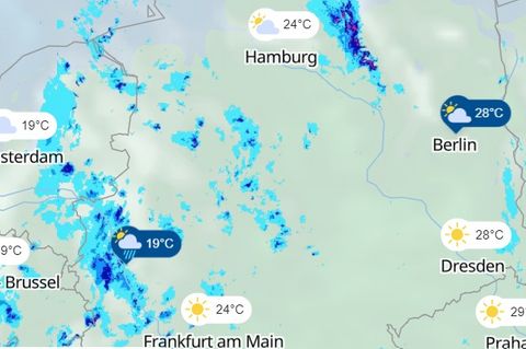 Karte Unwetter Deutschland