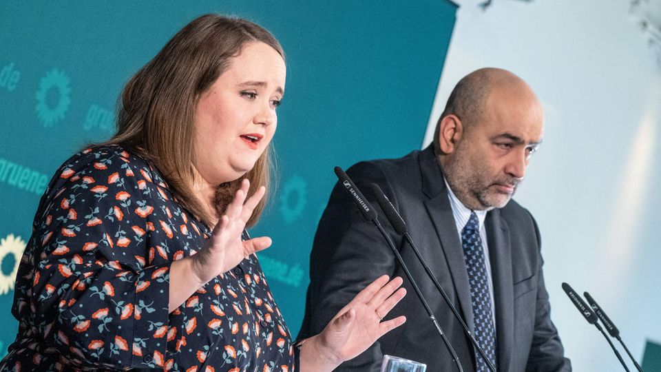 Grüne Co-Parteichefs Lang und Nouripour