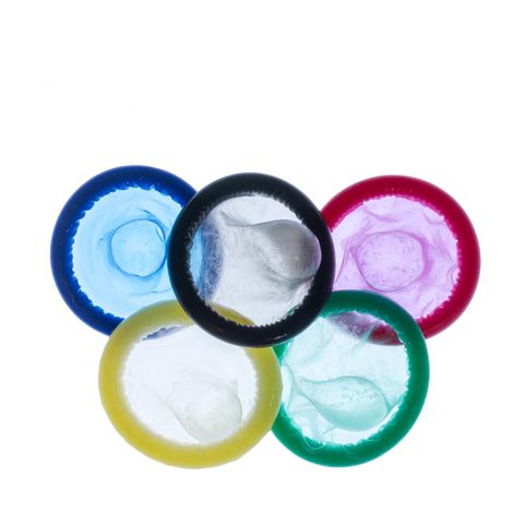 Olympia: Die olympischen Ringe aus bunten Kondomen