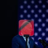 Joe Biden vor dem Teleprompter