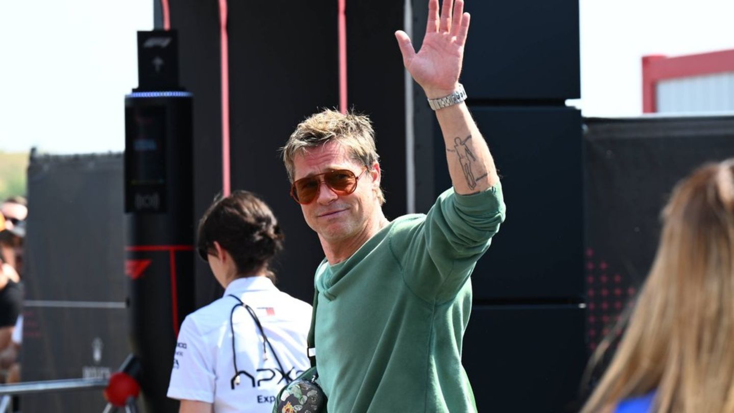 Brad Pitt wieder im Formel-1-Fahrerlager: Boxengasse beim GP Ungarn wird zum Filmset