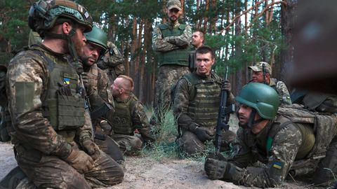 Ukraine: Soldaten in der Ausbildung