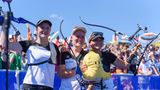 Dieses Frauenteam zielt gut und hat die Ruhe weg. Katharina Bauer, Charline Schwarz und Michelle Kroppen gehen als Weltmeisterinnen in Paris an den Start. In Tokio gewannen sie Bronze, jetzt soll der große Coup folgen