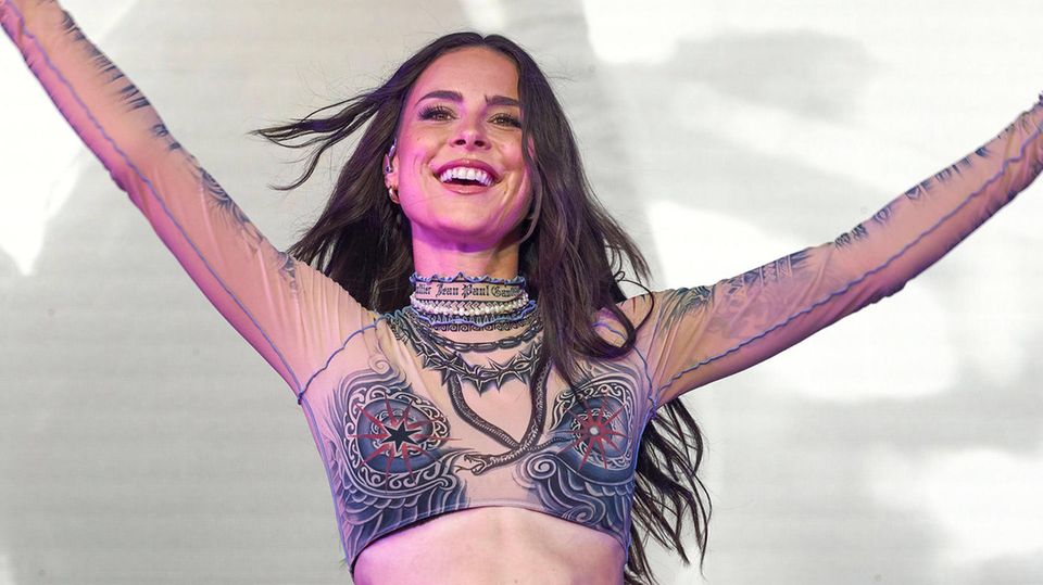 Lena Meyer-Landrut bei ihrem Auftritt in Wolfsburg am 20. Juli 2024