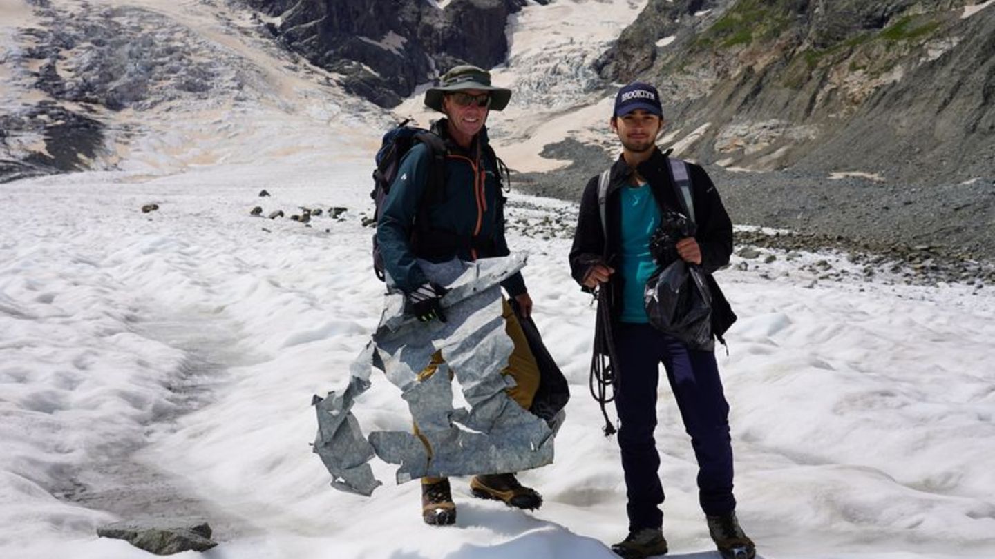 Dreck in der Natur: 250 Kilogramm Müll von Schweizer Gletscher gesammelt